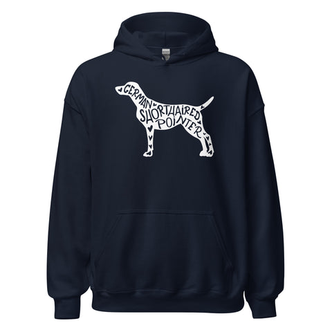 German Shorthaired Pointer | Silhouette | Unisex Heavy Blend Hoodie