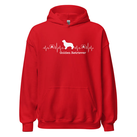 Golden Retriever [Field] | Heartbeat | Unisex Heavy Blend Hoodie