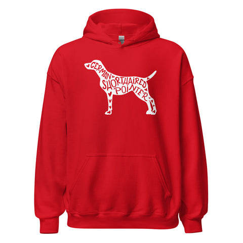 German Shorthaired Pointer | Silhouette | Unisex Heavy Blend Hoodie