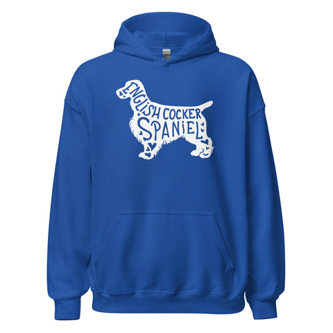 English Cocker Spaniel | Silhouette | Unisex Heavy Blend Hoodie