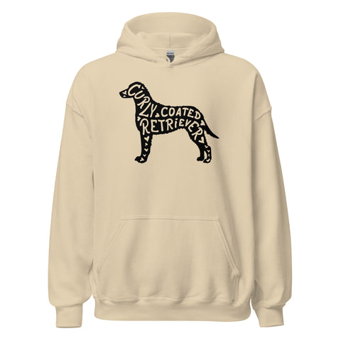 Curly-Coated Retriever | Silhouette | Unisex Heavy Blend Hoodie