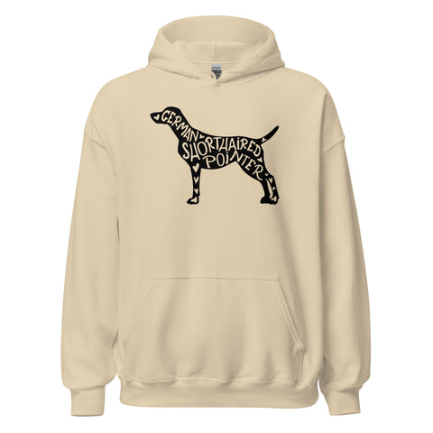 German Shorthaired Pointer | Silhouette | Unisex Heavy Blend Hoodie