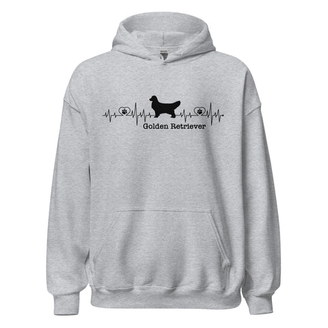 Golden Retriever [Show] | Heartbeat | Unisex Heavy Blend Hoodie