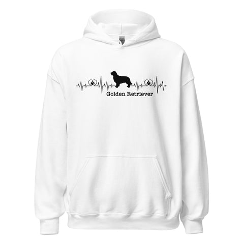 Golden Retriever [Field] | Heartbeat | Unisex Heavy Blend Hoodie