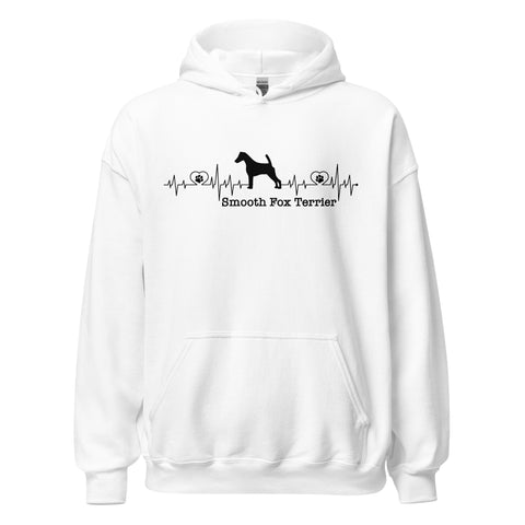 Smooth Fox Terrier | Heartbeat | Unisex Heavy Blend Hoodie