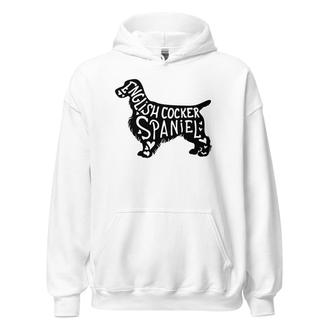 English Cocker Spaniel | Silhouette | Unisex Heavy Blend Hoodie