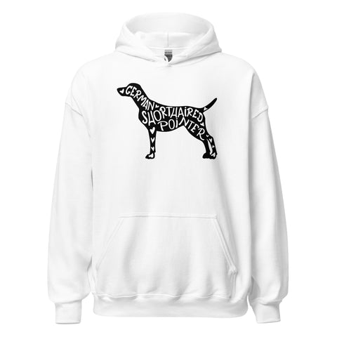 German Shorthaired Pointer | Silhouette | Unisex Heavy Blend Hoodie