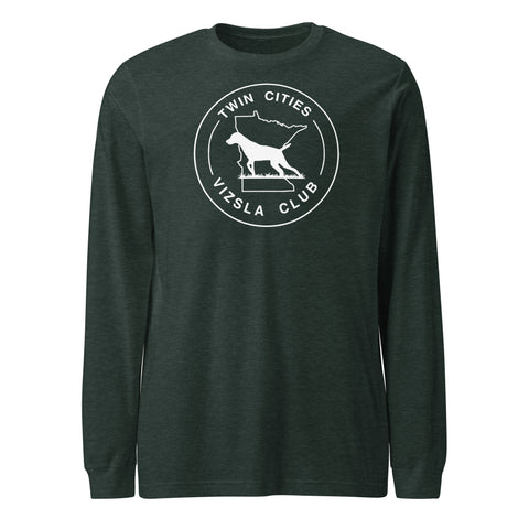 Twin Cities Vizsla Club | Unisex Long Sleeve Tee | Large Logo