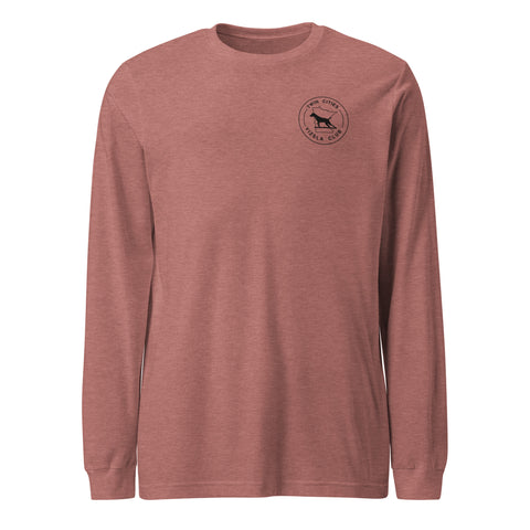 Twin Cities Vizsla Club | Unisex Long Sleeve Tee | Small Logo