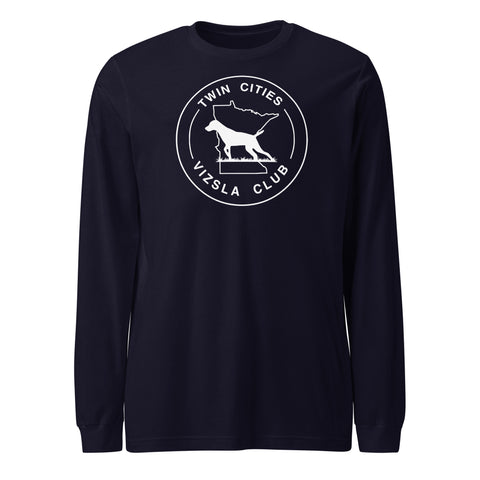 Twin Cities Vizsla Club | Unisex Long Sleeve Tee | Large Logo