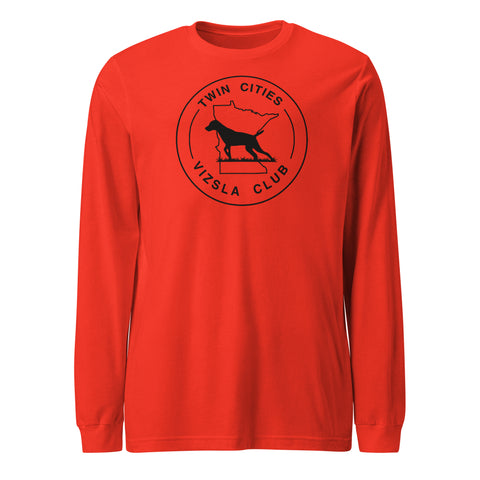 Twin Cities Vizsla Club | Unisex Long Sleeve Tee | Large Logo