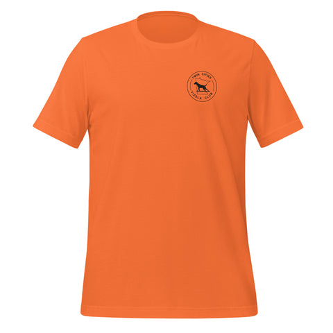 Twin Cities Vizsla Club | Unisex Orange Field T-Shirt | Small Logo