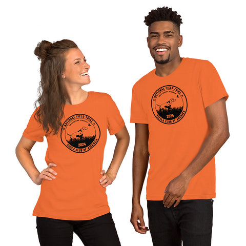 Vizsla Club of America | NFT 2024 | Unisex Orange Field T-Shirt | Large Logo