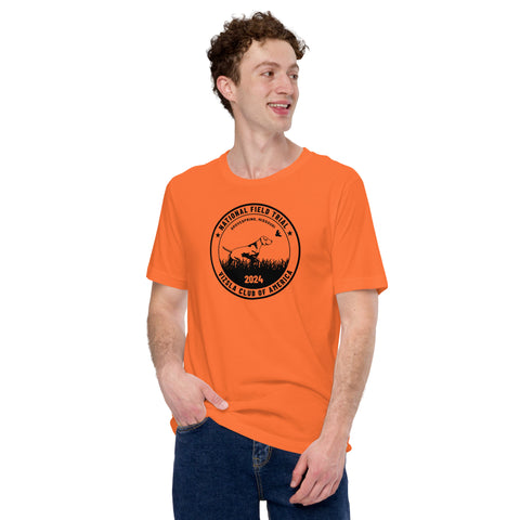 Vizsla Club of America | NFT 2024 | Unisex Orange Field T-Shirt | Large Logo