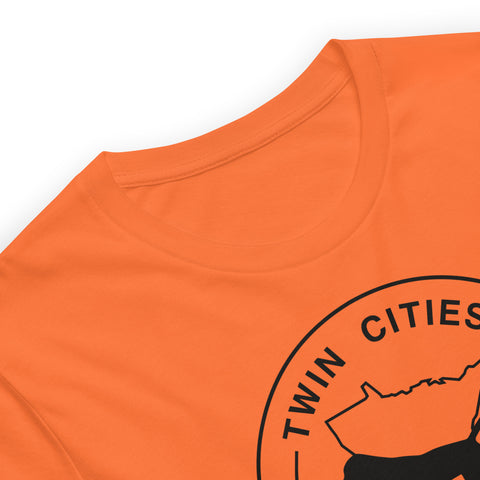 Twin Cities Vizsla Club | Unisex Orange Field T-Shirt | Large Logo