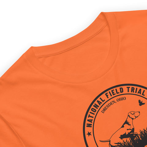 Vizsla Club of America | NFT 2025 | Unisex Orange Field T-Shirt | Large Logo