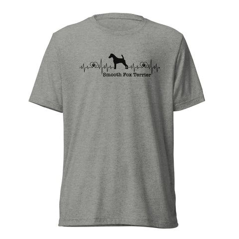 Smooth Fox Terrier | Heartbeat | Unisex Tri-Blend T-Shirt