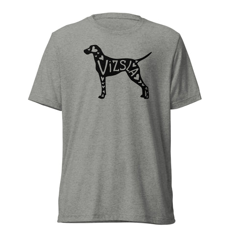 Vizsla | Silhouette | Unisex Tri-Blend T-Shirt