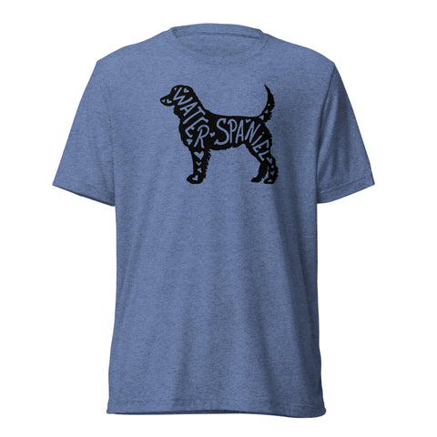 American Water Spaniel | Silhouette | Unisex Tri-Blend T-Shirt