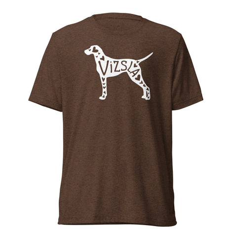 Vizsla | Silhouette | Unisex Tri-Blend T-Shirt