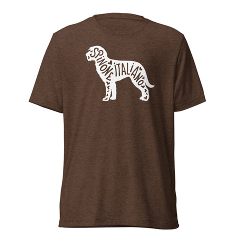 Spinone Italiano | Silhouette | Unisex Tri-Blend T-Shirt