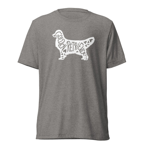 Golden Retriever [Show] | Silhouette | Unisex Tri-Blend T-Shirt