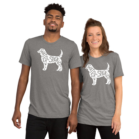 American Water Spaniel | Silhouette | Unisex Tri-Blend T-Shirt