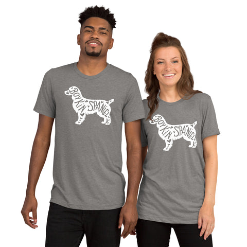 Boykin Spaniel | Silhouette | Unisex Tri-Blend T-Shirt