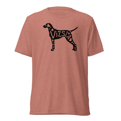 Vizsla | Silhouette | Unisex Tri-Blend T-Shirt