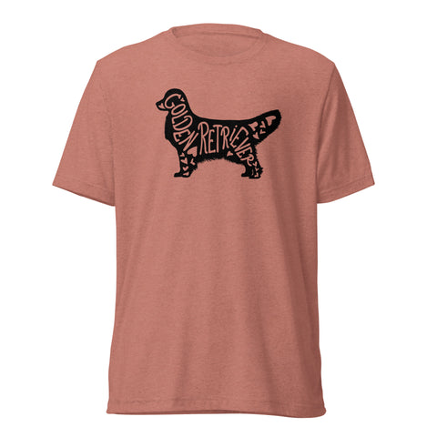 Golden Retriever [Show] | Silhouette | Unisex Tri-Blend T-Shirt