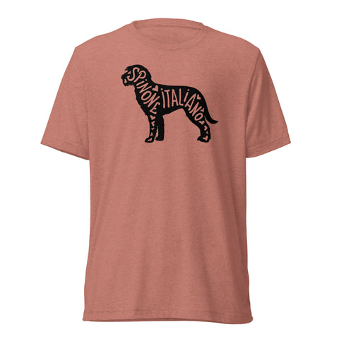 Spinone Italiano | Silhouette | Unisex Tri-Blend T-Shirt