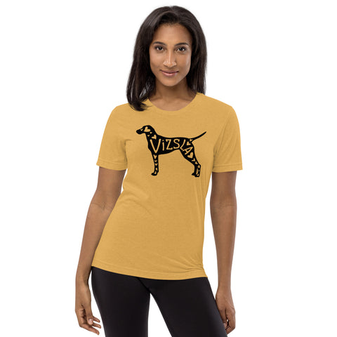 Vizsla | Silhouette | Unisex Tri-Blend T-Shirt