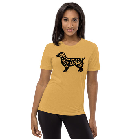 Boykin Spaniel | Silhouette | Unisex Tri-Blend T-Shirt