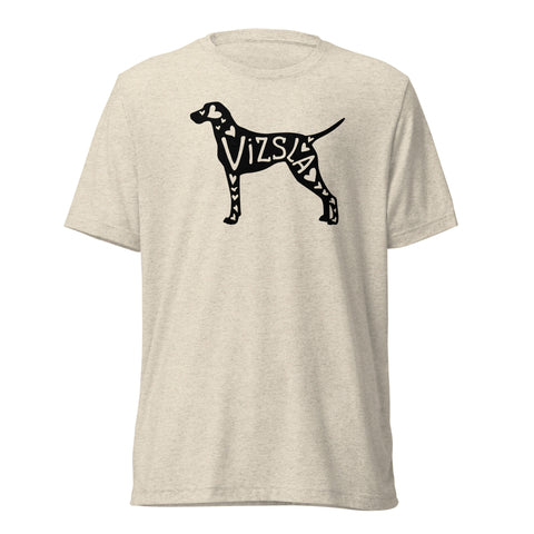 Vizsla | Silhouette | Unisex Tri-Blend T-Shirt