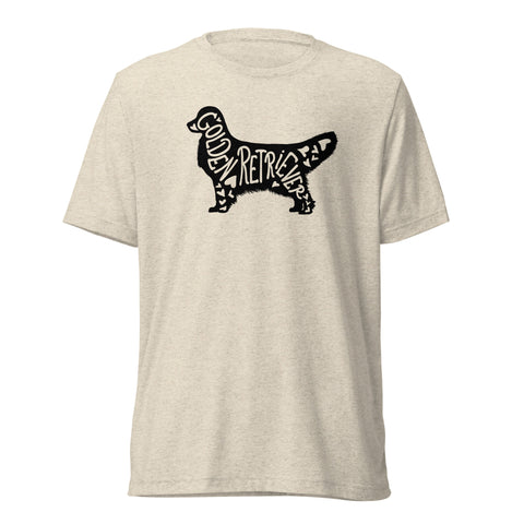 Golden Retriever [Show] | Silhouette | Unisex Tri-Blend T-Shirt