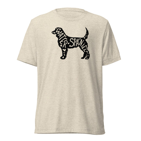 American Water Spaniel | Silhouette | Unisex Tri-Blend T-Shirt