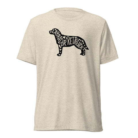 Labrador Retriever | Silhouette | Unisex Tri-Blend T-Shirt