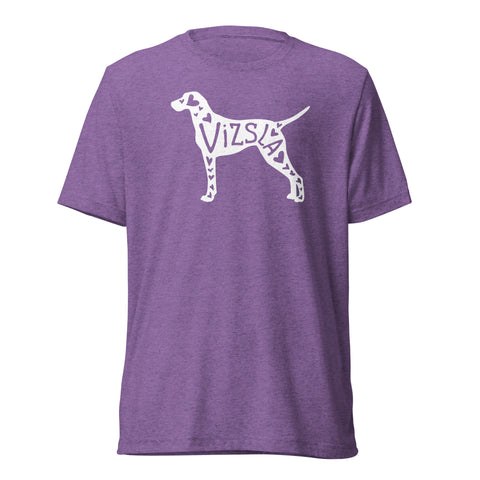 Vizsla | Silhouette | Unisex Tri-Blend T-Shirt