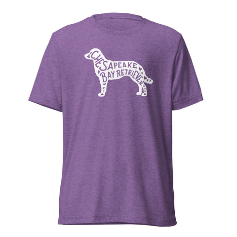 Chesapeake Bay Retriever | Silhouette | Unisex Tri-Blend T-Shirt