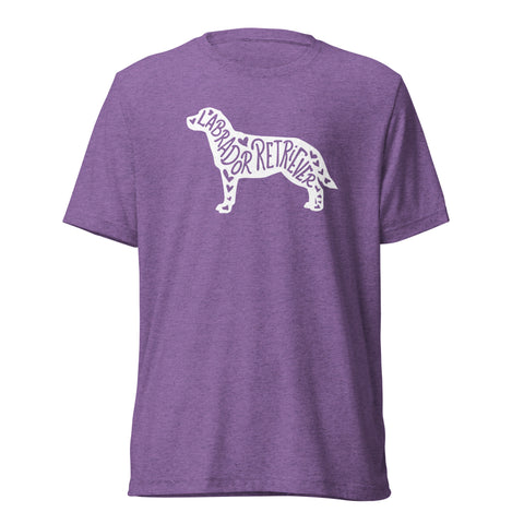 Labrador Retriever | Silhouette | Unisex Tri-Blend T-Shirt