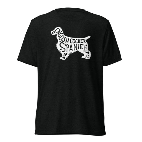 English Cocker Spaniel | Silhouette | Unisex Tri-Blend T-Shirt