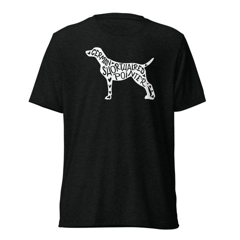 German Shorthaired Pointer | Silhouette | Unisex Tri-Blend T-Shirt