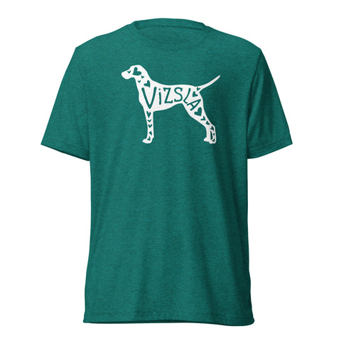 Vizsla | Silhouette | Unisex Tri-Blend T-Shirt