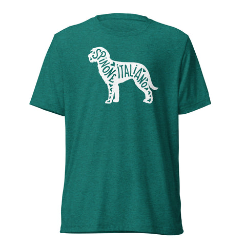 Spinone Italiano | Silhouette | Unisex Tri-Blend T-Shirt