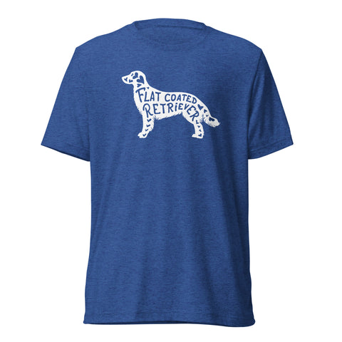 Flat-Coated Retriever | Silhouette | Unisex Tri-Blend T-Shirt