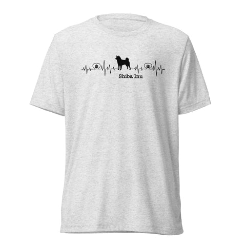 Shiba Inu | Heartbeat | Unisex Tri-Blend T-Shirt