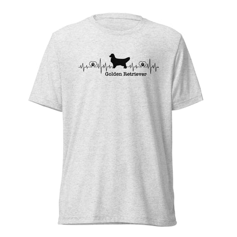 Golden Retriever [Show] | Heartbeat | Unisex Tri-Blend T-Shirt