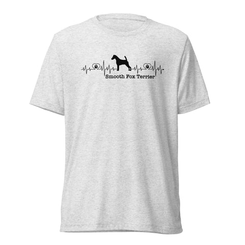 Smooth Fox Terrier | Heartbeat | Unisex Tri-Blend T-Shirt