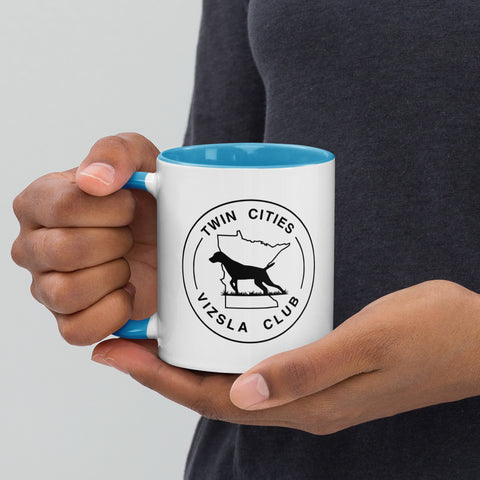 Twin Cities Vizsla Club | 11 oz White Ceramic Mug with Color Inside