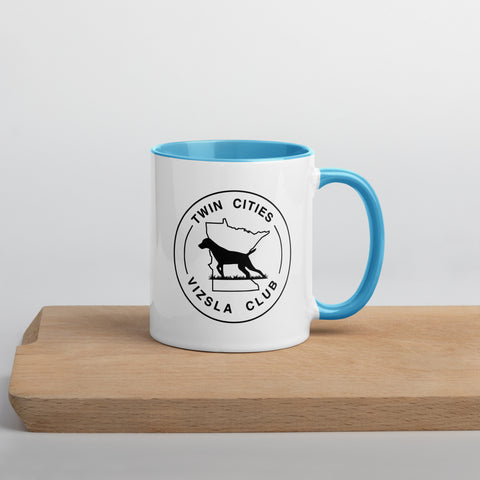 Twin Cities Vizsla Club | 11 oz White Ceramic Mug with Color Inside